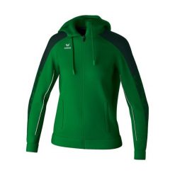 Damska bluza dresowa z kapturem Erima Evo Star. Zielone bluzy damskie Erima, bez wzorów, z dresówki, z kapturem. Za 263.00 zł.
