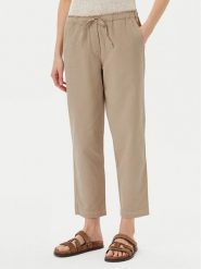 Marc O'Polo Spodnie materiałowe M03 1340 10073 Beżowy Tapered Fit. Brązowe spodnie materiałowe damskie Marc O'Polo, bez wzorów, z bawełny. Za 319.99 zł.