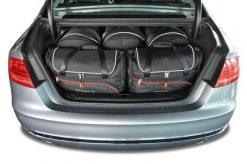 Torby Do Bagażnika Audi A8 2010-2017 5Szt Kjust. Czarne torby podróżne KJUST, bez wzorów, z kauczuku. Za 1,508.00 zł.