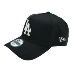 Czapka baseballowa Dodgers. Czarne czapki z daszkiem damskie New Era, bez wzorów. Za 231.50 zł.