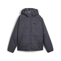 Młodzieżowa dwustronna kurtka ocieplana PUMA Galactic Gray. Szara kurtki damskie Puma, m, bez wzorów, bez kaptura. Za 263.99 zł.