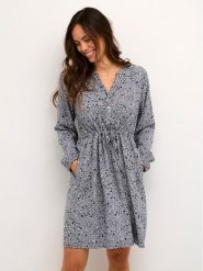 Cream Sukienka letnia CRVimma 10610559 Niebieski Feminine Fit. Niebieskie sukienki damskie Cream, bez wzorów, z wiskozy, bez ramiączek. Za 179.99 zł.
