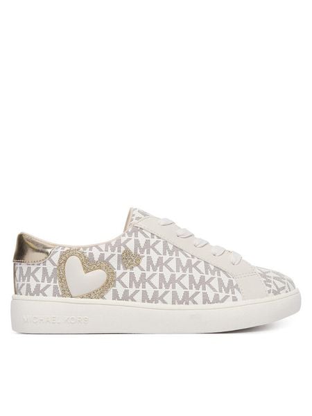 MICHAEL Michael Kors Sneakersy Jem Kehlani II MK04845256 Kremowy. Białe buty sportowe dziewczęce MICHAEL Michael Kors, ze skóry, bez zapięcia. Za 252.99 zł.