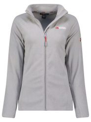 Geographical Norway Kurtka polarowa "Tug" w kolorze jasnoszarym rozmiar: XL. Szare kurtki damskie Geographical Norway, xl, bez wzorów, z polaru, bez kaptura. Za 65.38 zł.