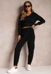 Czarne Spodnie Dresowe Nophias. Czarne spodnie dresowe damskie Renee, xl, bez wzorów, z dresówki. Za 29.99 zł.