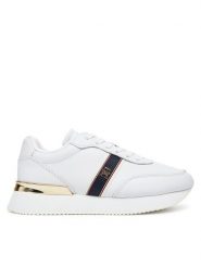 Tommy Hilfiger Sneakersy Webbing Runner FW0FW08904 Biały. Białe obuwie sportowe damskie Tommy Hilfiger, ze skóry, bez zapięcia. Za 619.99 zł.