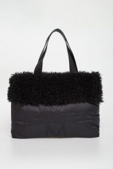Torebka damska shopper z futerkiem DIEGO M. Shopper bag DIEGO M, bez wzorów, bez dodatków. Za 629.00 zł.