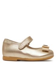 Tommy Hilfiger Baleriny Ballerina T1A3-33927-0220 M Złoty. Żółte baleriny dziewczęce Tommy Hilfiger, bez wzorów, ze skóry, bez obcasa, bez zapięcia. Za 289.99 zł.