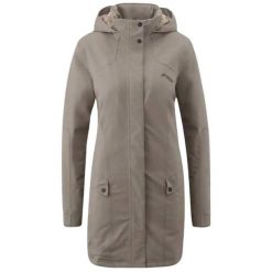 Płaszcz outdoor damski Maier Sports Yalca zimowy. Brązowe płaszcze damskie Maier Sports, na jesień, l, bez wzorów, z materiału, z kapturem. Za 540.49 zł.