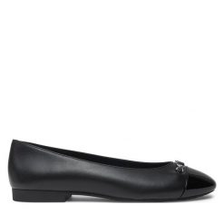 Baleriny MICHAEL Michael Kors. Czarne balerinki damskie MICHAEL Michael Kors, bez wzorów. Za 499.99 zł.