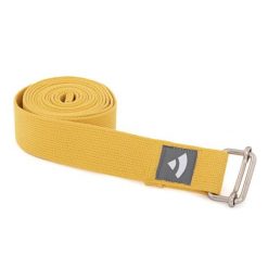 Pasek do jogi Bodhi Asana belt - żółty. Brązowe paski damskie BODHI, bez wzorów. Za 39.99 zł.