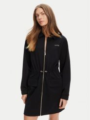 Guess Sukienka codzienna V5YK04 KCX42 Czarny Regular Fit. Czarne sukienki damskie Guess, z aplikacjami, z syntetyku, bez ramiączek. Za 339.99 zł.