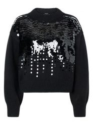 More & More Sweter w kolorze czarnym rozmiar: 42. Czarne swetry klasyczne damskie More & More, bez kołnierzyka. Za 126.99 zł.