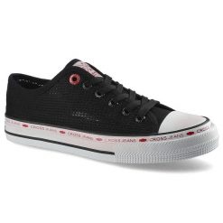 Czarne Trampki Cross Jeans Damskie Stylowe Półbuty. Czarne trampki damskie Cross Jeans, bez wzorów, z jeansu, bez zapięcia. Za 79.00 zł.