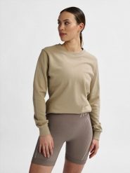 Bluza damska Hummel Active. Brązowe bluzy damskie Hummel, na lato, s, bez wzorów, z bawełny, bez kaptura. Za 266.50 zł.