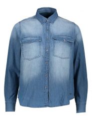 Pepe Jeans Koszula dżinsowa w kolorze niebieskim rozmiar: S. Niebieskie koszule damskie Pepe Jeans, s, bez wzorów, z bawełny, bez kołnierzyka, bez ramiączek. Za 153.71 zł.