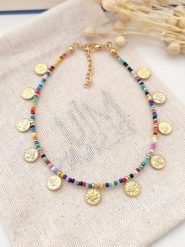 Atelier MIU Pozłacana bransoletka z elementami ozdobnymi rozmiar: onesize. Żółte bransoletki damskie atelier MIU, pozłacane. Za 48.95 zł.