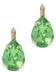 Otazu Pozłacane kolczyki z kryształami Swarovski rozmiar: onesize. Zielone kolczyki damskie Otazu, z kryształem, pozłacane. Za 113.99 zł.