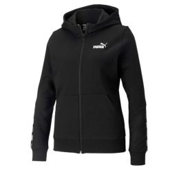 Bluza dresowa damska Puma POWER. Czarne bluzy damskie Puma, s, bez wzorów, z bawełny, bez kaptura. Za 224.90 zł.