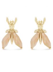 Patrizia Pepe Kolczyki CJ9340/M006-R882 Beżowy. Brązowe kolczyki damskie Patrizia Pepe, metalowe. Za 379.99 zł.