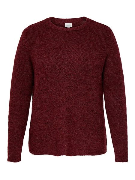 ONLY Sweter w kolorze bordowym rozmiar: S-42/44. Czerwone swetry klasyczne damskie Only, s, ze splotem, bez kołnierzyka. Za 86.99 zł.