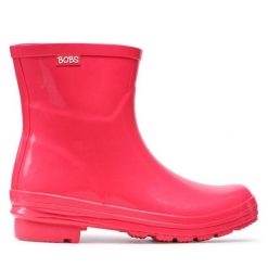 Kalosze Skechers. Czerwone kalosze damskie Skechers, bez wzorów. Za 209.99 zł.