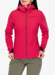 Kurtka softshell damska La Sportiva Descender Storm Jacket. Czerwone kurtki sportowe damskie La Sportiva, m, bez wzorów, z polaru, bez kaptura. Za 934.99 zł.