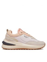 Pepe Jeans Sneakersy PLS60044 Beżowy. Brązowe obuwie sportowe damskie Pepe Jeans, z jeansu, bez zapięcia. Za 289.99 zł.
