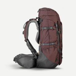 Plecak trekkingowy damski Forclaz MT900 Symbium 60+10 l. Brązowe plecaki FORCLAZ, bez wzorów, z poliamidu. Za 699.99 zł.