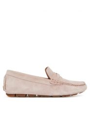 Pollini Mokasyny SA10151G1MTF0630 Różowy. Czerwone mokasyny damskie Pollini, ze skóry, bez obcasa. Za 729.99 zł.