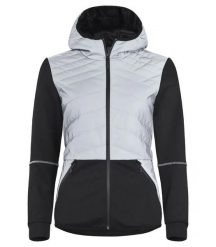 Clique Utah Jacket Women — Lekka ocieplana kurtka z elementami odblaskowymi. Szare kurtki damskie CLIQUE, m, bez wzorów, z włókna, bez kaptura. Za 305.21 zł.