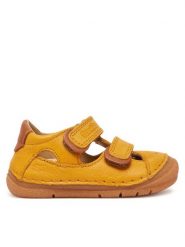 Froddo Sandały Paix Up Double G2150198-3 M Żółty. Żółte sandały dziewczęce Froddo, ze skóry, bez obcasa, bez zapięcia. Za 219.99 zł.