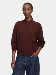 HUGO Bluza Daxandria 50527463 Brązowy Regular Fit. Brązowe bluzy damskie Hugo, m, bez wzorów, z bawełny, bez kaptura. Za 554.99 zł.