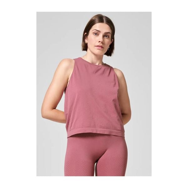 Damska Koszulka Fitness Essential Block Casualowa. Czerwone bluzki damskie Casall, m, bez wzorów, bez kołnierzyka, bez ramiączek. Za 119.99 zł.