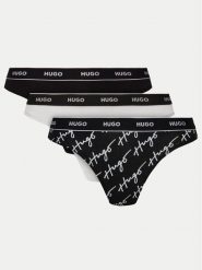 HUGO Komplet stringów 50495870 Czarny. Czarne komplety bielizny Hugo, bez wzorów, z bawełny. Za 129.99 zł.