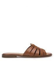 Lasocki Klapki WI23-AGA-09 Brązowy. Brązowe klapki damskie Lasocki, bez wzorów, ze skóry, bez obcasa, bez zapięcia. Za 139.99 zł.