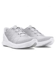 Under Armour Buty "Charged Speed Swift" w kolorze szarym do biegania rozmiar: 39. Szare obuwie sportowe damskie Under Armour, z materiału, do biegania. Za 215.21 zł.