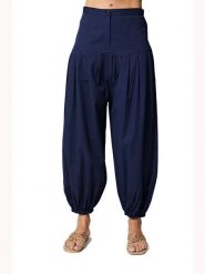 Ipanima Spodnie w kolorze granatowym rozmiar: 34. Niebieskie spodnie materiałowe damskie Ipanima, bez wzorów, z materiału. Za 78.99 zł.