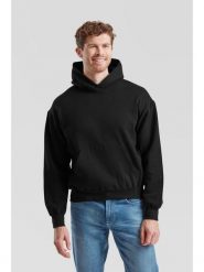 Bluza z kapturem Sudadera Fruit Of The Loom Supercotton Adulto w kolorze czarnym. Czarne bluzy damskie Fruit of the Loom, m, bez wzorów, z bawełny, z kapturem. Za 200.99 zł.