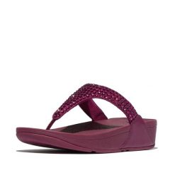 Klapki damskie FitFlop Lulu Maxi-Crystal. Czarne klapki damskie FIT FLOP, bez wzorów, bez obcasa, bez zapięcia. Za 473.00 zł.
