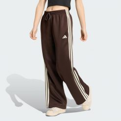 Spodnie dresowe Stadium 3-Stripes. Brązowe spodnie sportowe damskie Adidas, xs, bez wzorów, z bawełny. Za 279.00 zł.