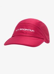 Czapka z daszkiem do biegania La Sportiva Pure Cap. Czerwone czapki z daszkiem damskie La Sportiva, bez wzorów, z materiału. Za 142.99 zł.