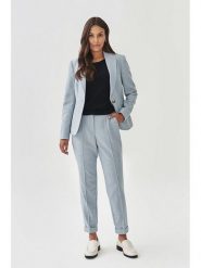 TATUUM Spodnie w kolorze błękitnym rozmiar: 38. Niebieskie spodnie materiałowe damskie TATUUM, bez wzorów, z materiału. Za 217.02 zł.