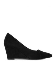 MEXX Czółenka EO-WS1098-02 Czarny. Czarne czółenka damskie Mexx, bez wzorów, ze skóry, bez obcasa. Za 329.99 zł.