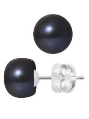 Pearl Addict Kolczyki-wkrętki z perłami w kolorze tahiti rozmiar: onesize. Czarne kolczyki damskie Pearl Addict, z perłą, złote. Za 347.99 zł.