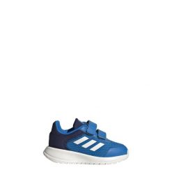 Tensaur Run Shoes. Białe obuwie sportowe damskie Adidas, z materiału, bez zapięcia, do biegania. Za 139.00 zł.