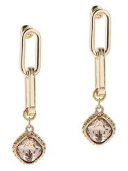 Otazu Pozłacane kolczyki-wkrętki z kryształami rozmiar: onesize. Żółte kolczyki damskie Otazu, z kryształem, pozłacane. Za 86.99 zł.