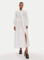 Pinko Sukienka koszulowa Dolce Vita Chemisier . 103728 A1XP Biały Regular Fit. Białe sukienki damskie Pinko, bez wzorów, z bawełny, bez ramiączek. Za 719.99 zł.