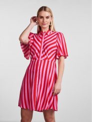 YAS Sukienka koszulowa Savanna 26029347 Fioletowy Regular Fit. Fioletowe sukienki damskie YAS, bez wzorów, z wiskozy, bez ramiączek. Za 179.99 zł.