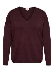 ONLY Carmakoma Sweter w kolorze bordowym rozmiar: M-46/48. Czerwone swetry klasyczne damskie Only Carmakoma, m, bez kołnierzyka. Za 119.95 zł.